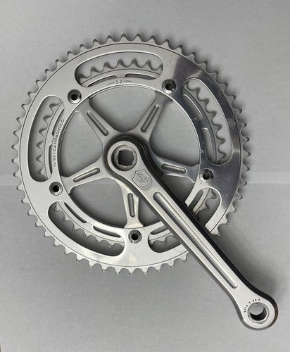 Campagnolo Nuovo Record Crankset 170mm 144 BCD w/ dust caps Italy USED 42T 52T