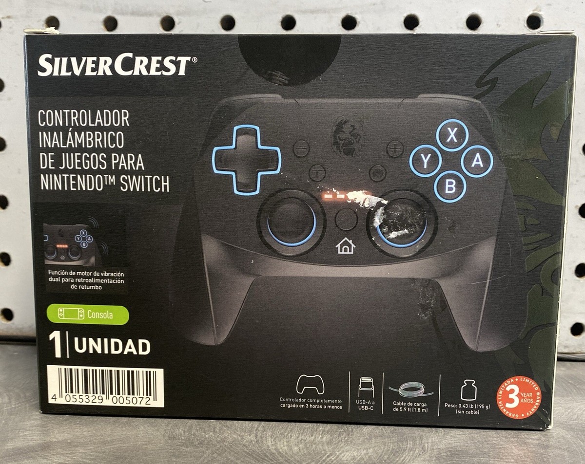 Silver Crest Wireless Gaming Controller For Nintendo Switch Silver Crest Wireless Gaming Controller For Nintendo Switch