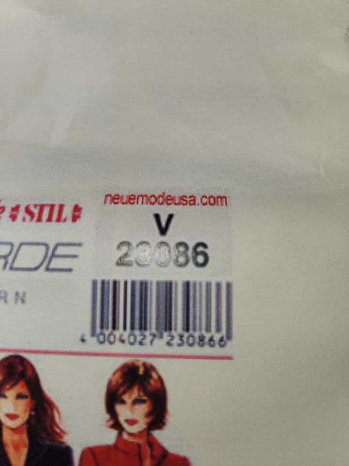 Neue Mode Avantgarde 23086*falta ajustada 2 piezas chaqueta y falda talla 10-22 NUEVO Foto 2 de 2