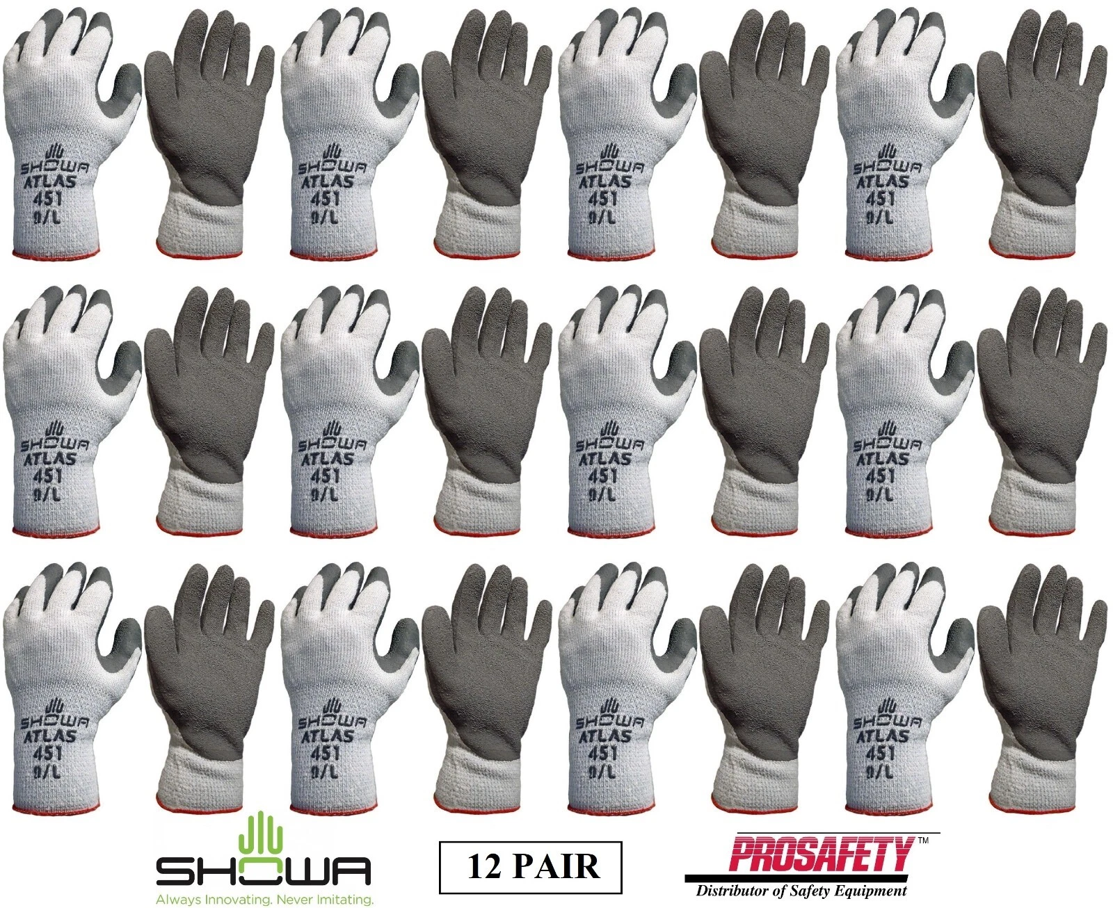12- Showa 451 Therma Insulated Cold Weather Palm Coated Warm Winter Work Gloves
Opens in a new windo