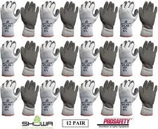 12- Showa 451 Therma Insulated Cold Weather Palm Coated Warm Winter Work Gloves