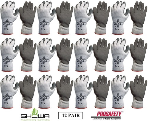 12- Showa 451 Therma Insulated Cold Weather Palm Coated Warm Winter Work Gloves - 第 1/7 張圖片