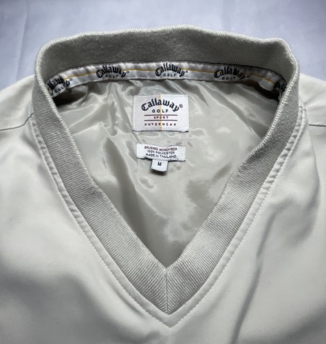 Callaway Mens M Golf Vest Tan Brushed Microfiber V-Neck - Picture 2 of 9