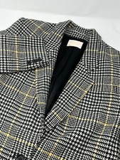 Vintage Early 60 s Pendleton Women s Houndstooth Plaid 100 Wool Sz 6 Blazer R0