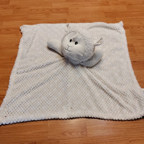 LARGE Cream Off White Sheep Lamb Baby Security Blanket Lovey 27" - Picture 16 of 19