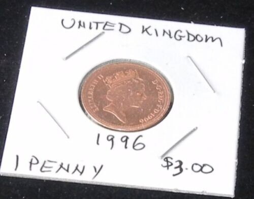 Shiny 1996 Vereinigtes Königreich ein kupferbeschichteter Stahl PENNY (KM # 935a) unbewertet - Bild 1 von 2