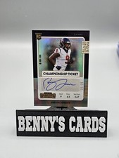 2021 Contenders Football Gold Foil Auto 15/25 RC Brevin Jordan