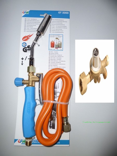 Cfh Turbo HandlÖTgerÄT Gt 2000+Druckregler Dr 112 M. Schlauchbruchsicherung-image
