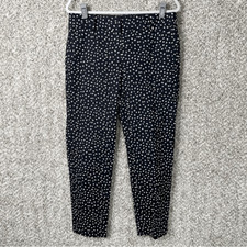 Talbots Dress Pants Women  s 8 Hampshire Black  White Patterned Ankle