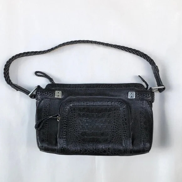 Brighton black leather shoulder bag Gem