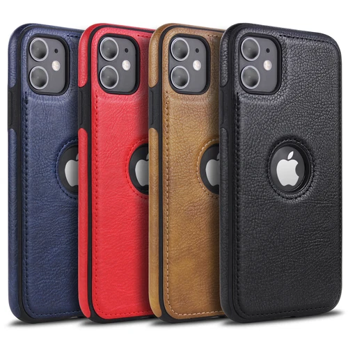 MiKKi Leather Synthetic Business Mobile Phone Protective Case for Apple iPhone Series