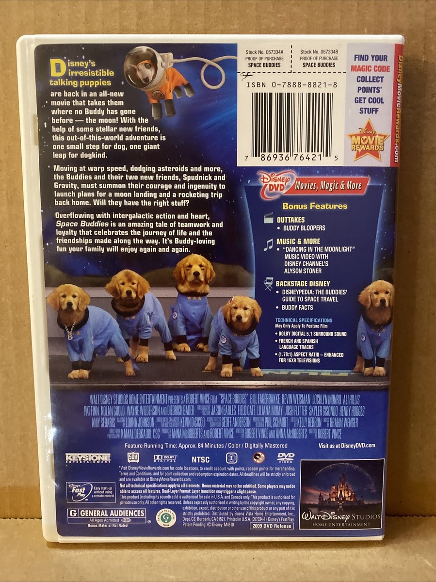 SPACE BUDDIES (DVD, 2009) Disney-Jason Earles, Amy Sedaris
