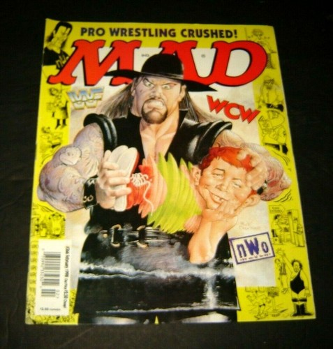 Mad Magazine February 1998  No 366  Pro Wrestling  WWF  WCW NWO  Gravedigger - Photo 1/2