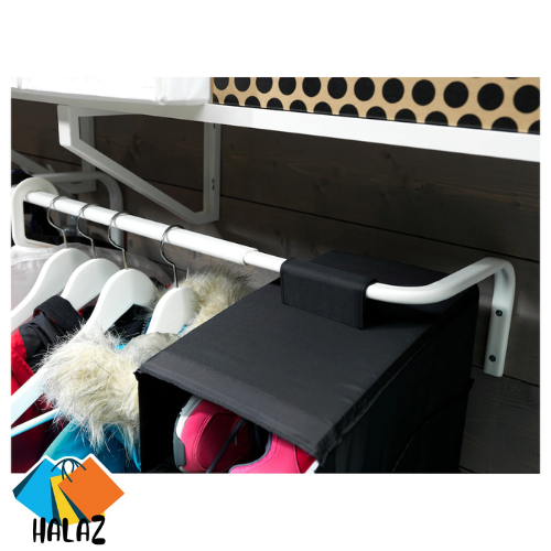 2x IKEA MULIG verstellbare Kleiderstange Stange weiß 60-90cm Kleiderschrank Hängestange - Bild 3 von 5
