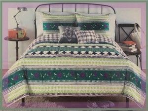 Nuevo Cynthia Rowley Ropa De Cama King Size Duvet Cover Set 3