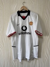 MANCHESTER UNITED 2002 2003 AWAY FOOTBALL SHIRT SOCCER JERSEY NIKE sz L MENS VIN