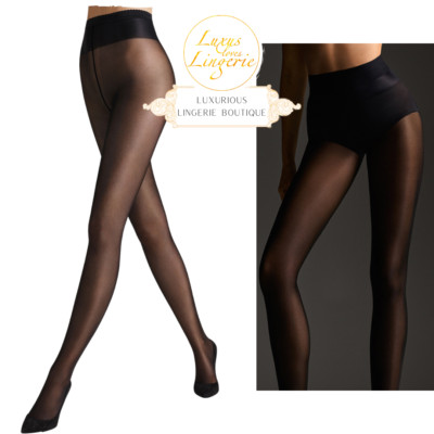 NEON 40 Tights By Wolford Black Glossy Tights