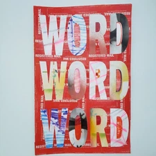 Word Art Original Painting Typography by AZ Text Based Artist Otis Bruhserko