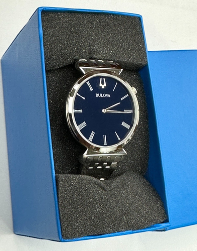 Reloj de cuarzo para hombre Bulova 96A233 esfera azul regata acero inoxidable GARANTÍA - Imagen 6 de 11