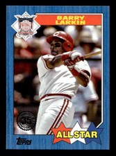 2022 Topps #87AS-25 Barry Larkin 1987 All-Star Baseball Blue