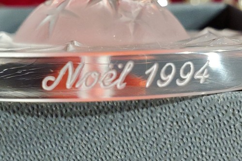 Lalique Crystal Ornament Noel 1994 with chip - Picture 4 of 5