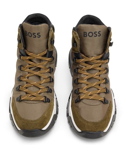 HUGO BOSS CHESTER HALB HIKING BOOTS SCARPONCINO STIVALI UOMO SCARPE 50480390301 - Imagen 4 de 6