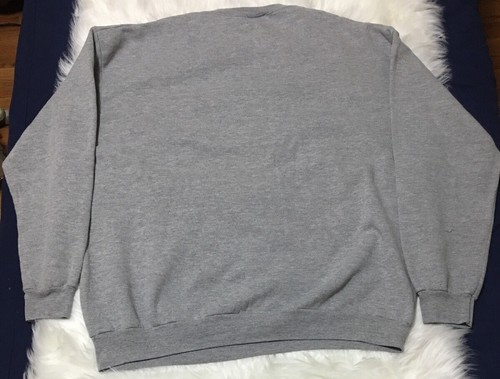 VTG CSA Gray Graphic Football Gear Gold Stitch Giants Sweater Sz XL - VERY GOOD - Picture 5 of 7