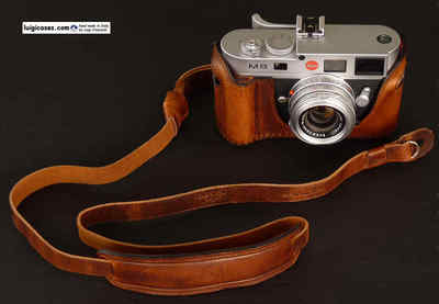 SPECIAL LUIGI's DELUXE STRAP IN NATURAL AGED BROWN for LEICA,NIKON,CANON,ZEISS++