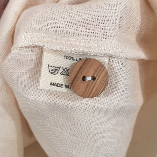 NEW Be Kind Girls Sz 9/10 Linen Dress Cream Beach Star Shift Tank 100% Linen - Picture 5 of 12