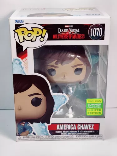 Funko Pop America Chávez #1070 Dr Strange 2022 Convención de Verano Edición Limitada
