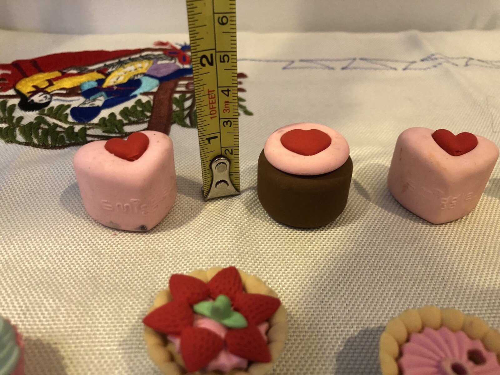 Smiggle Eraser Fruits Cup Cakes Macaroons Donut Rubber Mixed Lot Toys