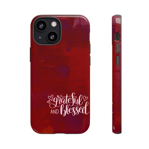 Red Tough Cases For iPhone, Galaxy, Pixel Grateful and Blessed - Picture 96 of 251