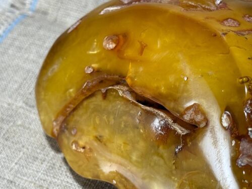 Natural amber, unprocessed, Baltic amber, large piece 895 grams. - Picture 8 of 24
