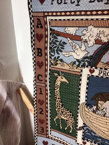 Noah’s Ark Tapestry Wall Hanging 26”x25” - Picture 12 of 22