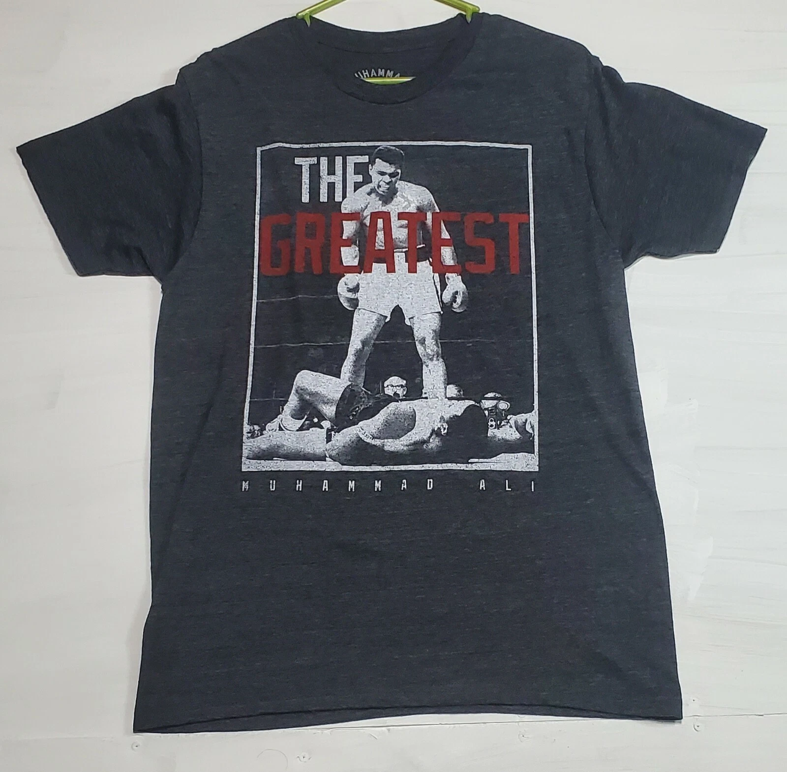 Used Muhammad Ali The Greatest Gray T Shirt Medium Boxing Champ