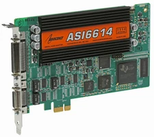 AudioScience ASI6614 Broadcast Multichannel PCIe AES Digital Sound Card Balanced