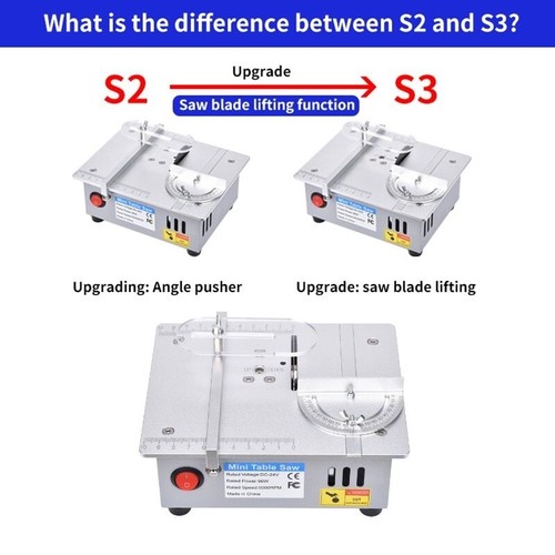 Mini Table Saw Spindle Motor DC12V-24V Blade Bench Circular Lathe Cutter Machine - Picture 12 of 15