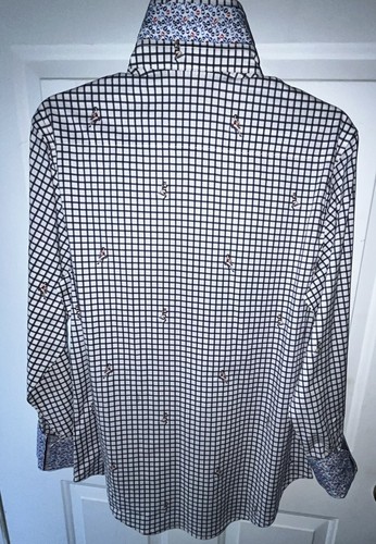 Robert Graham Men’s Tailored Fit Dress Shirt Small S “NORMA JEANE” NWT - Picture 6 of 8