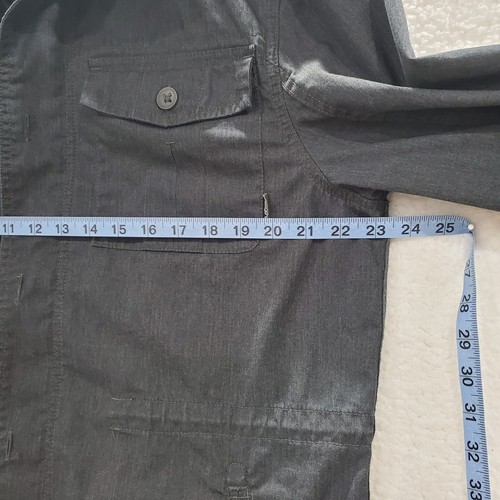 Vans Men's Large Gray Hawser Lightweight Button Up Street Casual Jacket - Picture 17 of 19