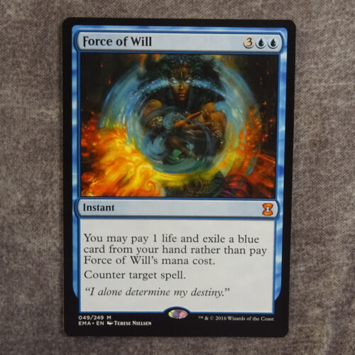 FORCE OF WILL - Eternal Masters non-foil - MtG Magic the Gathering EX/NM cond #1