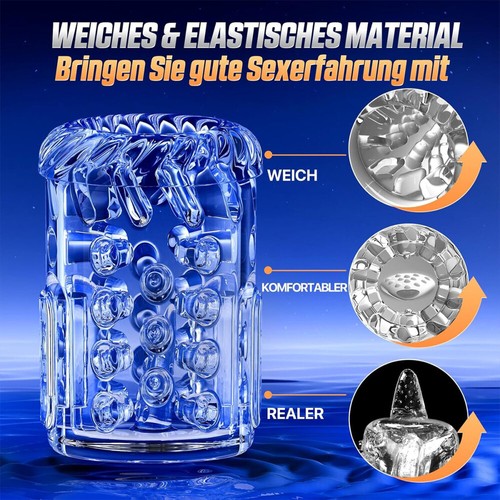 Elektrischer Masturbator Masturbieren für Männer 7 Teleskopfunktion Blowjob NEU - Bild 6 von 15