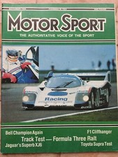 Motor Sport Magazine - November 1986 - Porsche 924S-4, Toyota Supra, Mexican GP