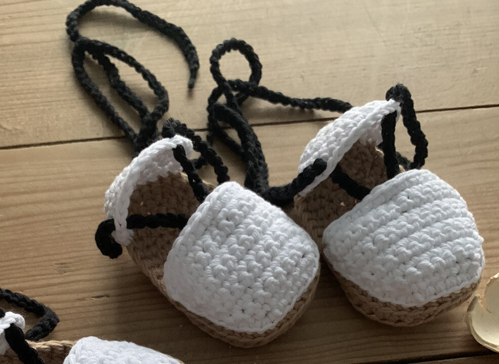 Sandalias Tejidas Alpargatas De Crochet Para Bebe Alpargatas