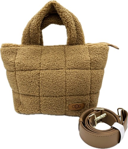 OOG Teddyfell Plüsch Shopper Tasche Wolle Schulter Henkeltasche Tote Bag Fluffy - Picture 38 of 40