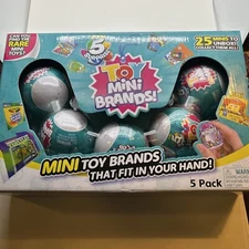 Zuru 5 Surprise Toy Series 1 Mini Brands Ball Capsule 5 Pack Brand New Sealed
