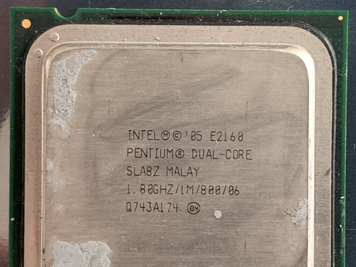 Intel Pentium Dual-Core 1.80 GHz/1M/800 MHz CPU E2160 Q743A174 Processor SLA8Z - Afbeelding 2 van 7