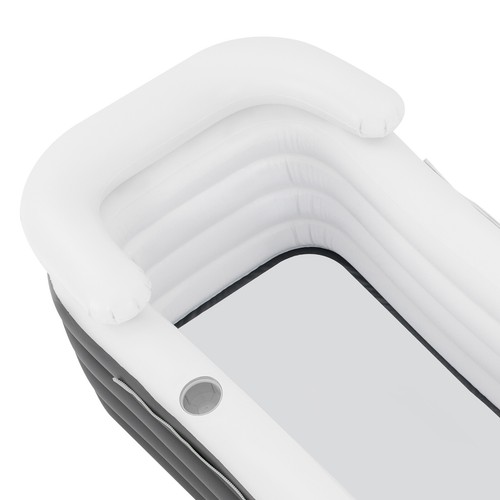 Portable Inflatable Bathtub Adult Folding Bathroom Blow Up Bath Tub Spa 152cm US - Picture 8 of 15