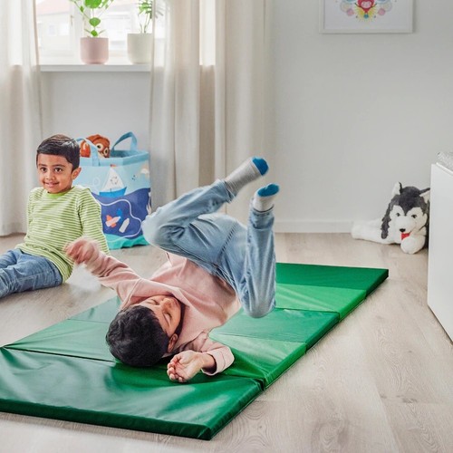 Ikea New PLUFSIG Folding gym mat, green, 78x185 cm - Picture 4 of 6