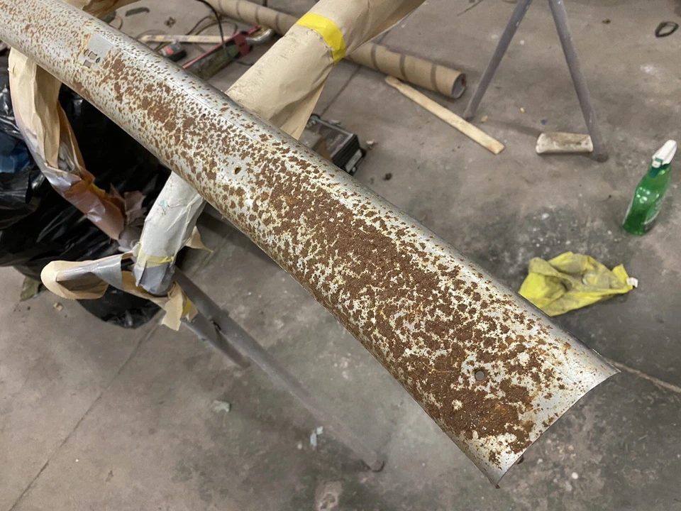 1968 1969 Ford Torino Fairlane Convertible Interior Windshield Header Trim Core - Image 4 of 4