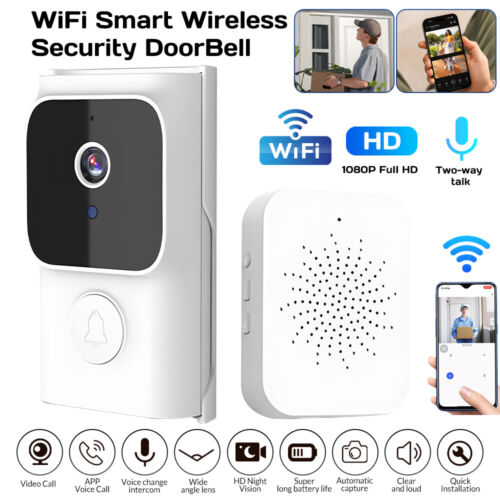 Video Doorbell 1080P HD WiFi Wireless Doorbell Advanced Motion Detection Camera
